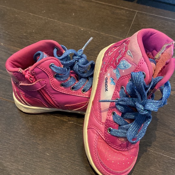 Geox leather high top sneakers size 8 1/2 - Picture 5 of 8